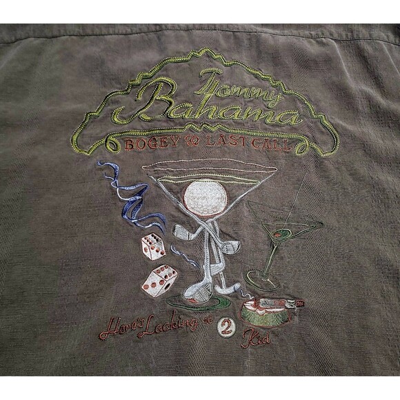 Tommy Bahama Relax 100% Silk Bogey & Last Call Golf Martini Tropical $198 MSRP - Picture 12 of 16